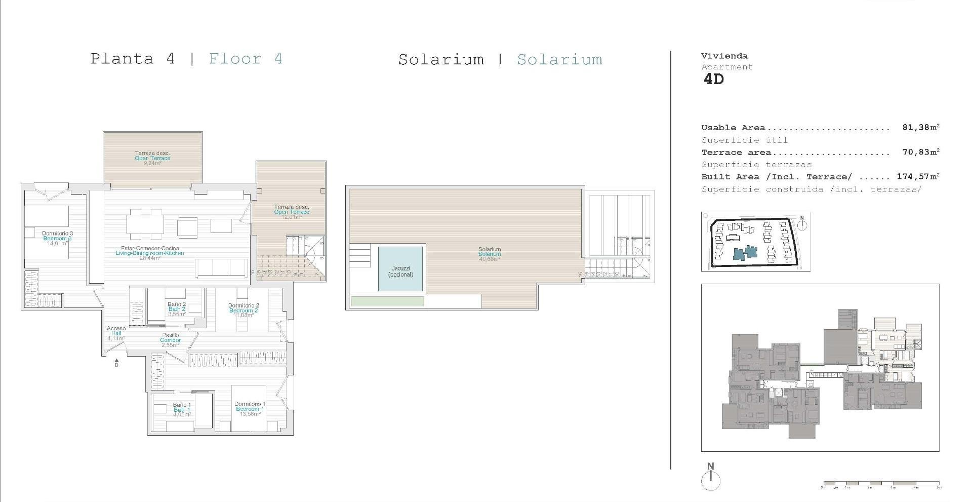 Apartamento en Dénia, Alicante, España 3 dormitorios, 96 m2 No. 195523