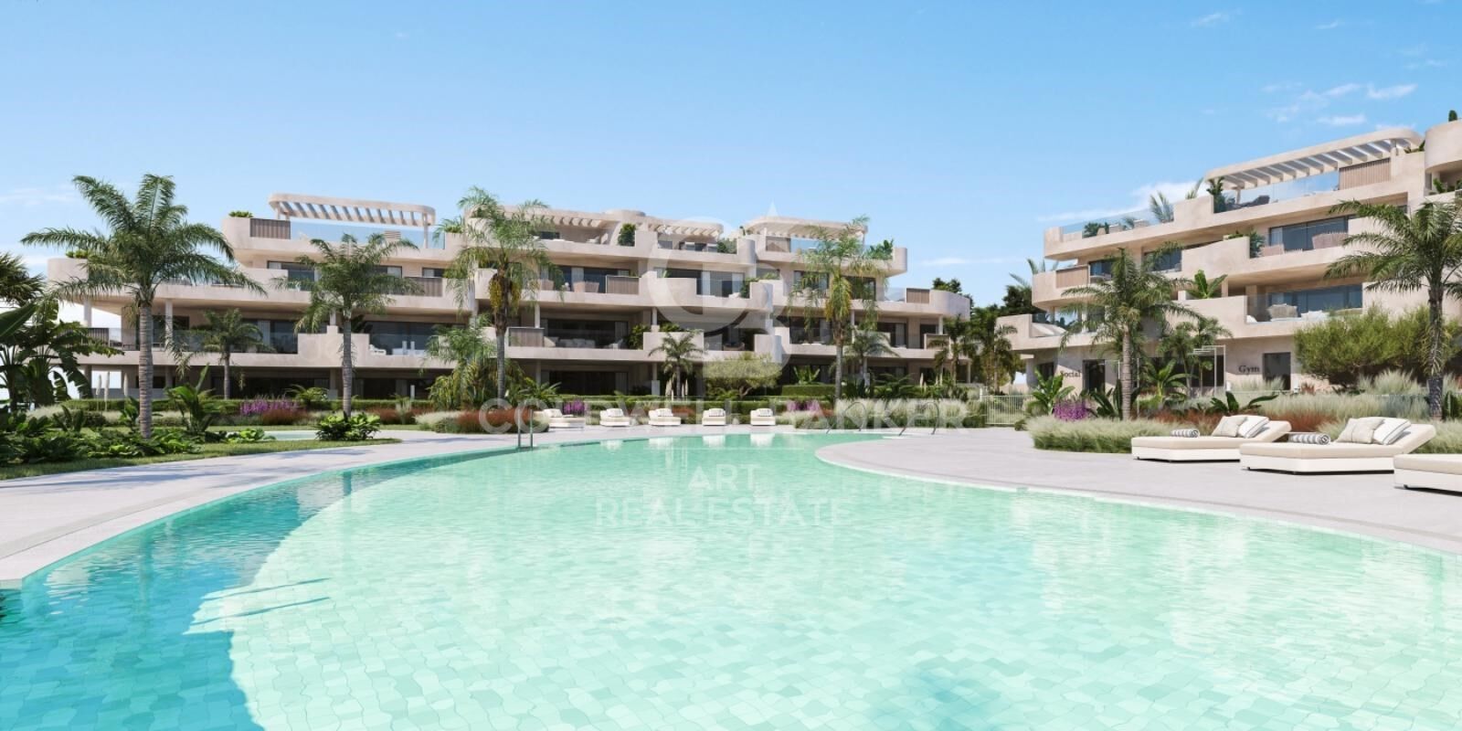 Takvåning i Estepona, Malaga, Spanien 3 sovrum, 193 kvm. Nr. 158753