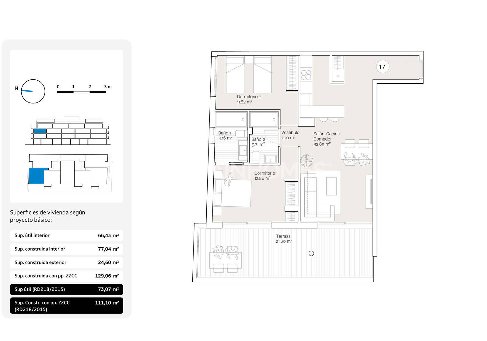 Apartment in Rincon de la Victoria, Malaga, Spain 1 bedroom, 60 sq.m. No. 155790