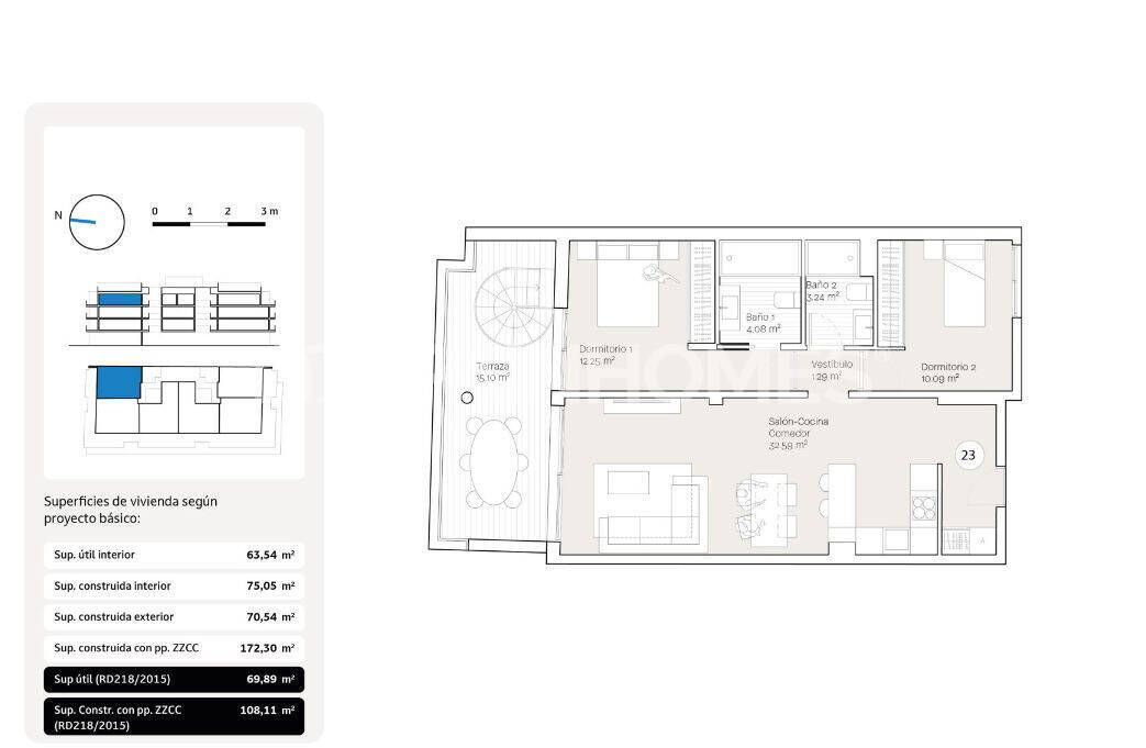 Apartment in Rincon de la Victoria, Malaga, Spain 1 bedroom, 60 sq.m. No. 155790