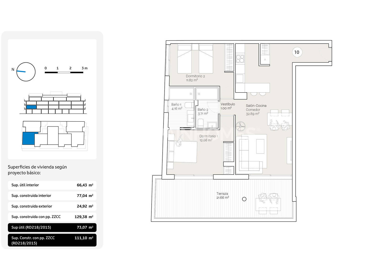 Apartment in Rincon de la Victoria, Malaga, Spain 1 bedroom, 60 sq.m. No. 155790