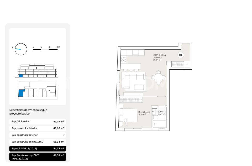 Apartment in Rincon de la Victoria, Malaga, Spain 1 bedroom, 60 sq.m. No. 155790