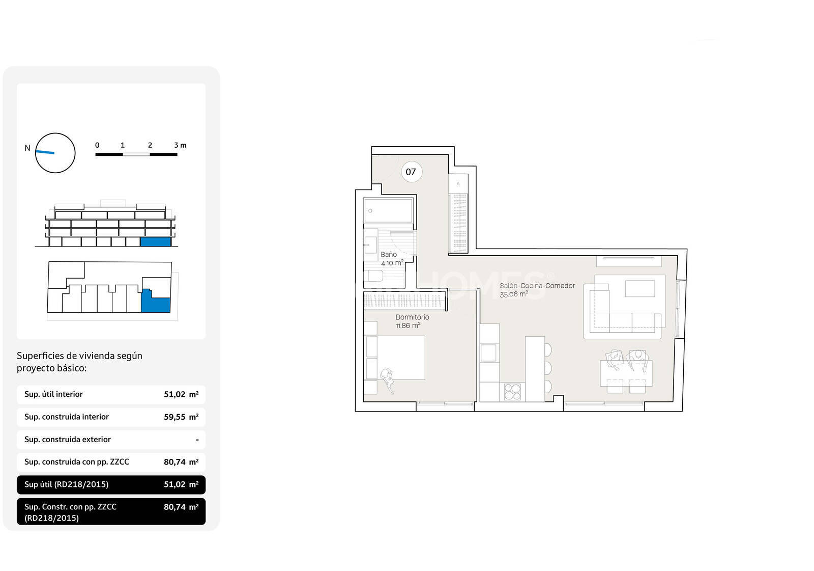 Apartment in Rincon de la Victoria, Malaga, Spain 1 bedroom, 60 sq.m. No. 155790