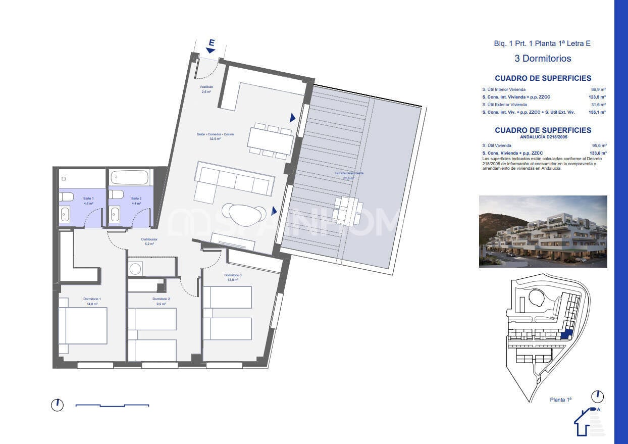 Apartament w Pulpi, Almeria, Hiszpania 3 sypialnie, 123 mkw. nr 155337