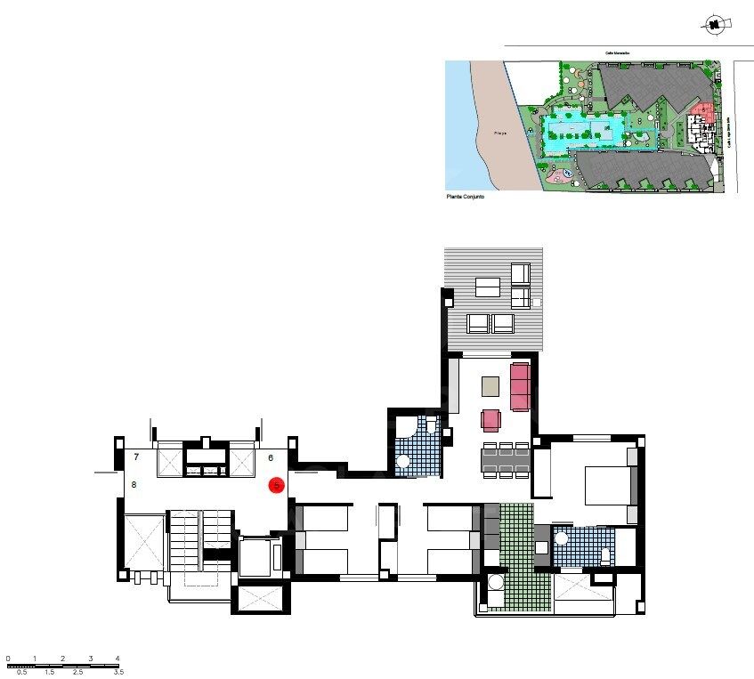 Penthouse w Denia, Alicante, Hiszpania 2 sypialnie, 80 mkw. nr 160232