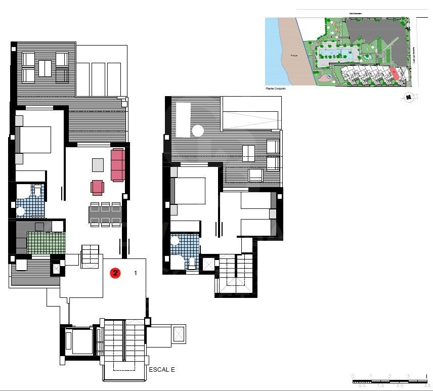 Penthouse w Denia, Alicante, Hiszpania 2 sypialnie, 80 mkw. nr 160232