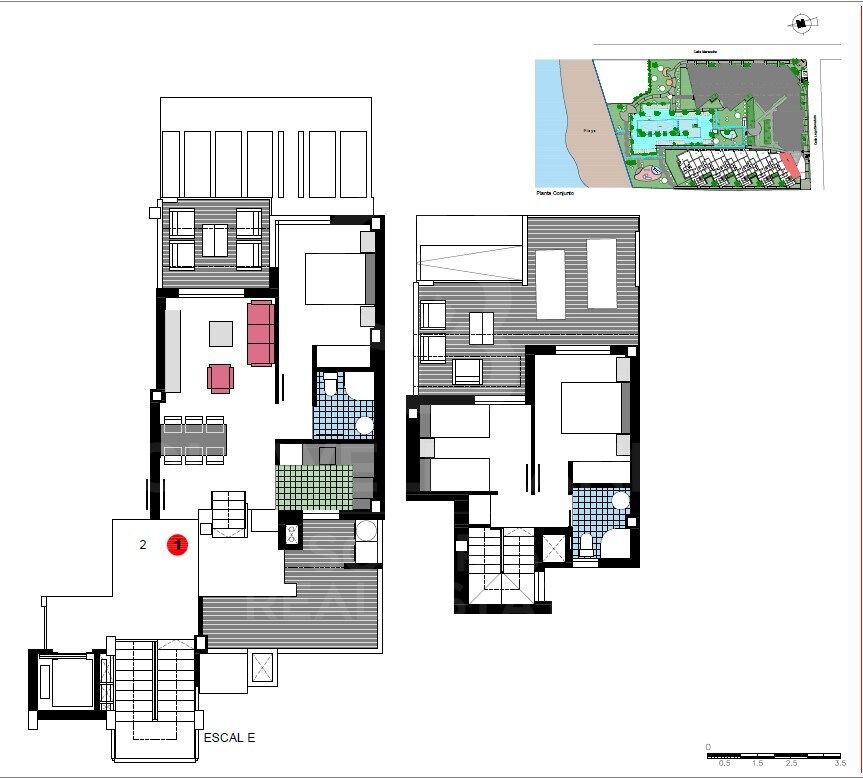 Penthouse w Denia, Alicante, Hiszpania 2 sypialnie, 80 mkw. nr 160232