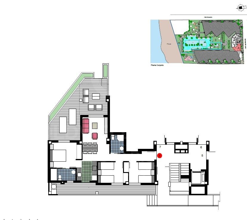 Penthouse w Denia, Alicante, Hiszpania 2 sypialnie, 80 mkw. nr 160232