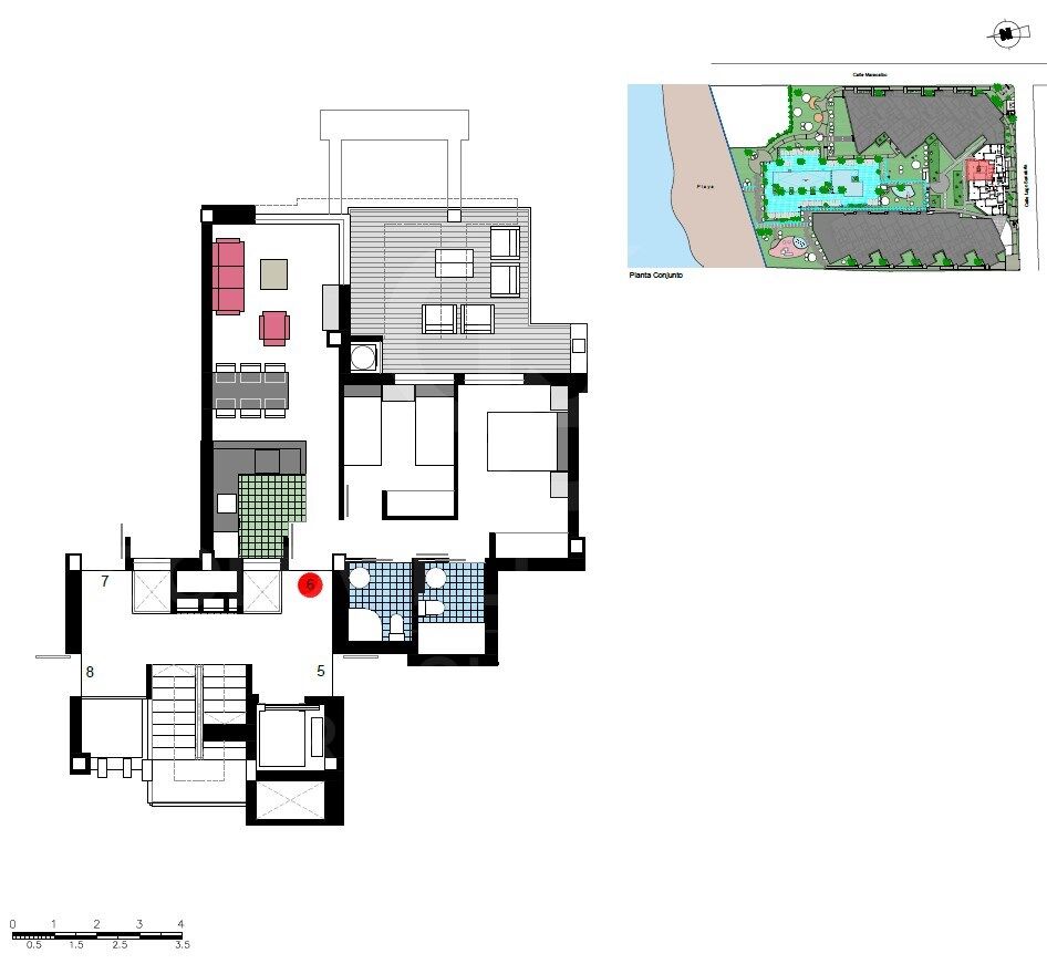 Penthouse w Denia, Alicante, Hiszpania 2 sypialnie, 80 mkw. nr 160232