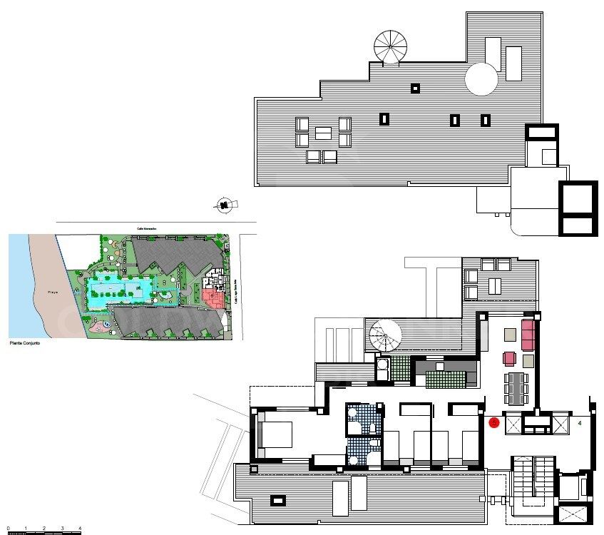 Penthouse w Denia, Alicante, Hiszpania 2 sypialnie, 80 mkw. nr 160232
