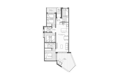 Layout 4 bedrooms, 128.6 sq.m. in Residencial Moma II in Torre de la Horadada, Spain No. 168542