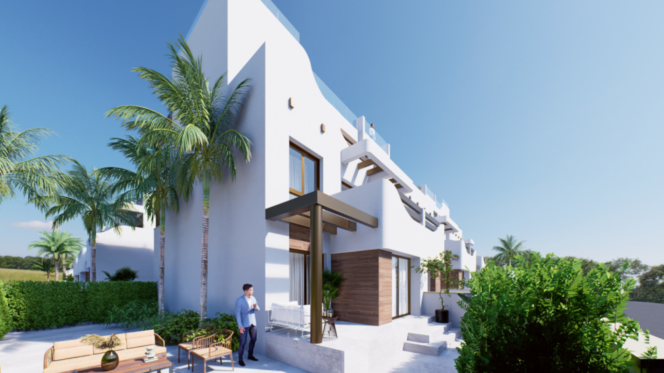 Bungalow i MARQUESADO DE MOLINS, Torre de la Horadada, Alicante, Spanien 2 sovrum, 86.95 kvm. Nr. 168535