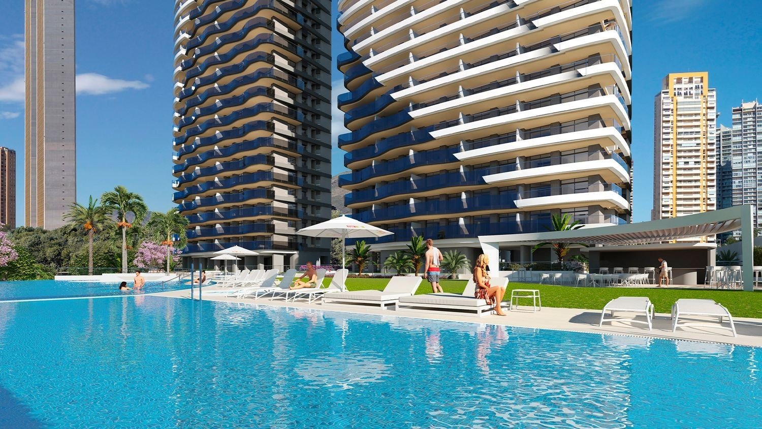 Apartment in Benidorm, Alicante, Spain 2 bedrooms, 87 sq.m. No. 180050