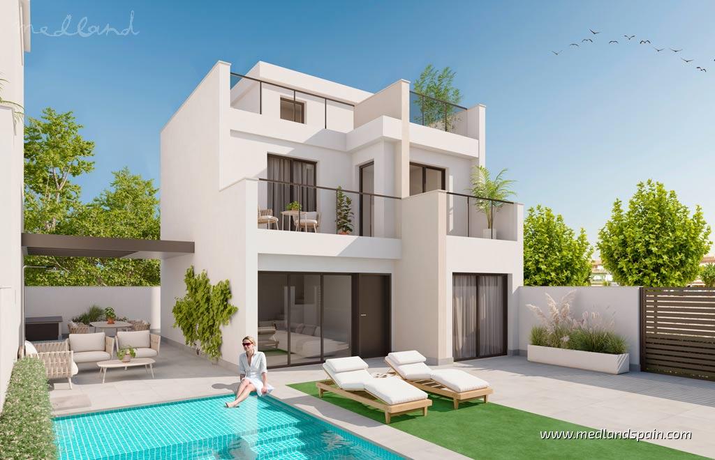Villa i Los Alcazares, Murcia, Spanien 3 sovrum, 118.25 kvm. Nr. 105334