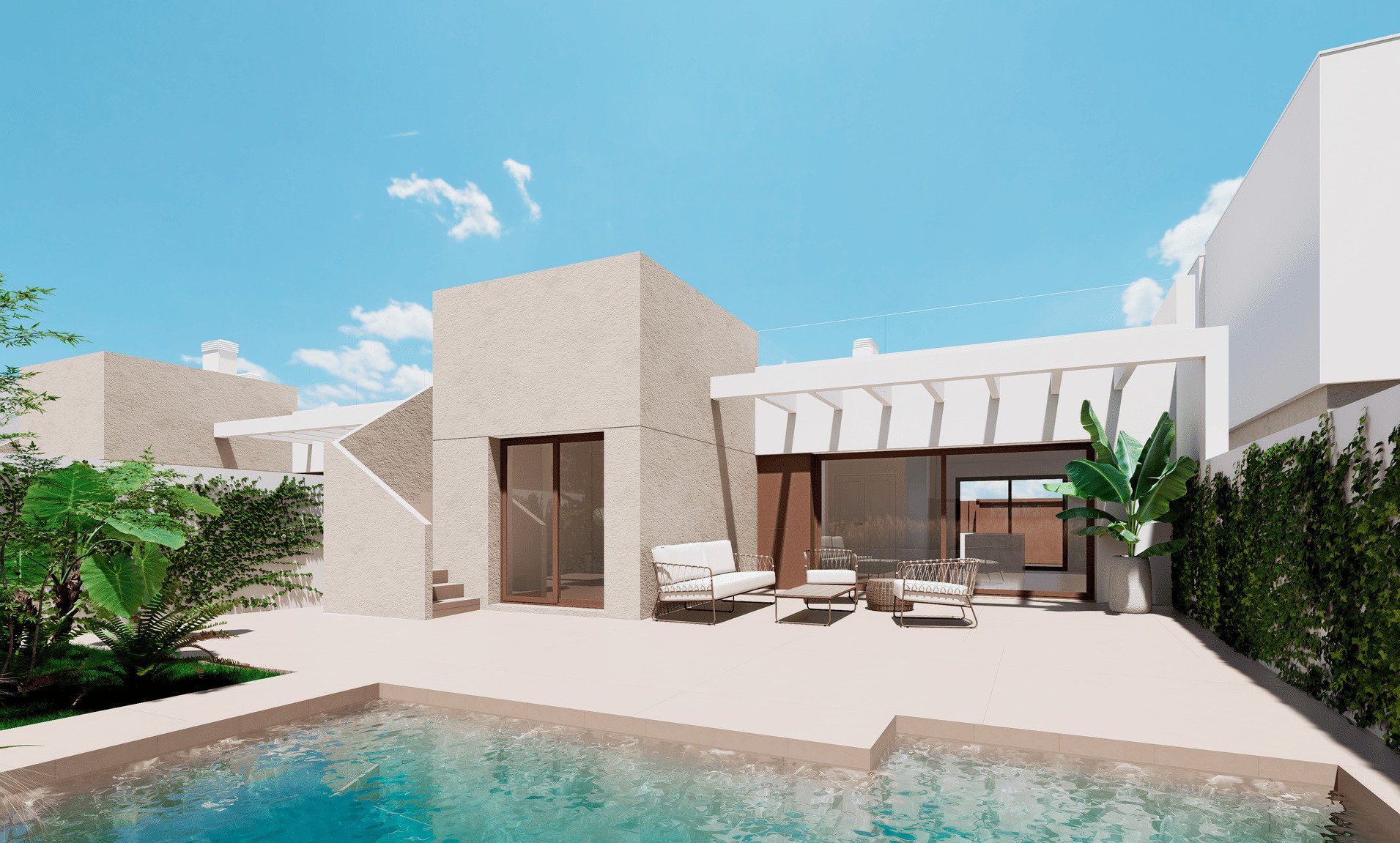 Villa in Los Alcazares, Murcia, Spanien 3 Schlafzimmer, 102 m2 Nr. 163858