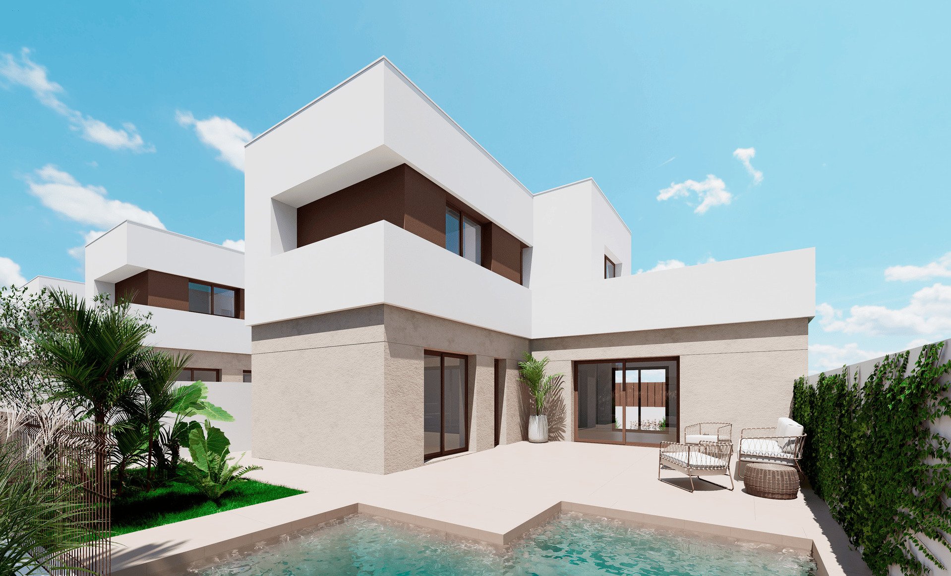 Villa in Los Alcazares, Murcia, Spanien 3 Schlafzimmer, 102 m2 Nr. 163858