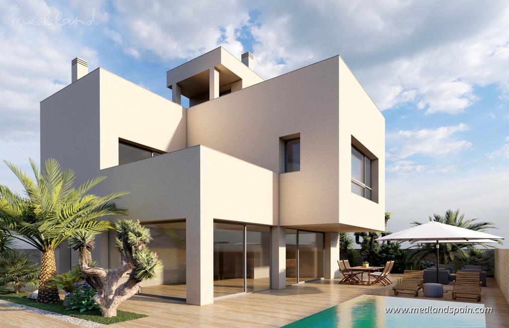 Villa a Pilar de la Horadada, Alicante, Spagna 3 camere da letto, 211 mq. N° 105236