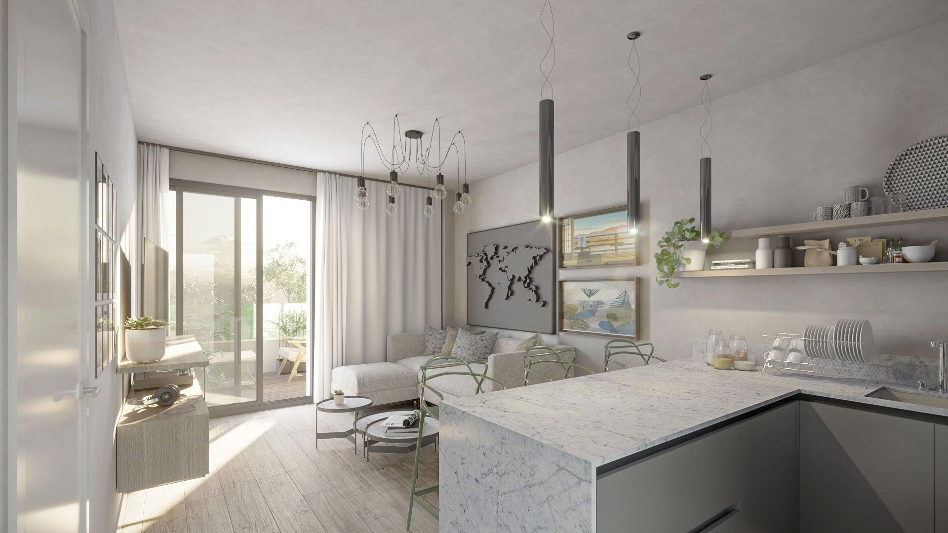 Appartamento a Mijas, Malaga, Spagna 3 camere da letto, 79 mq. N° 179759