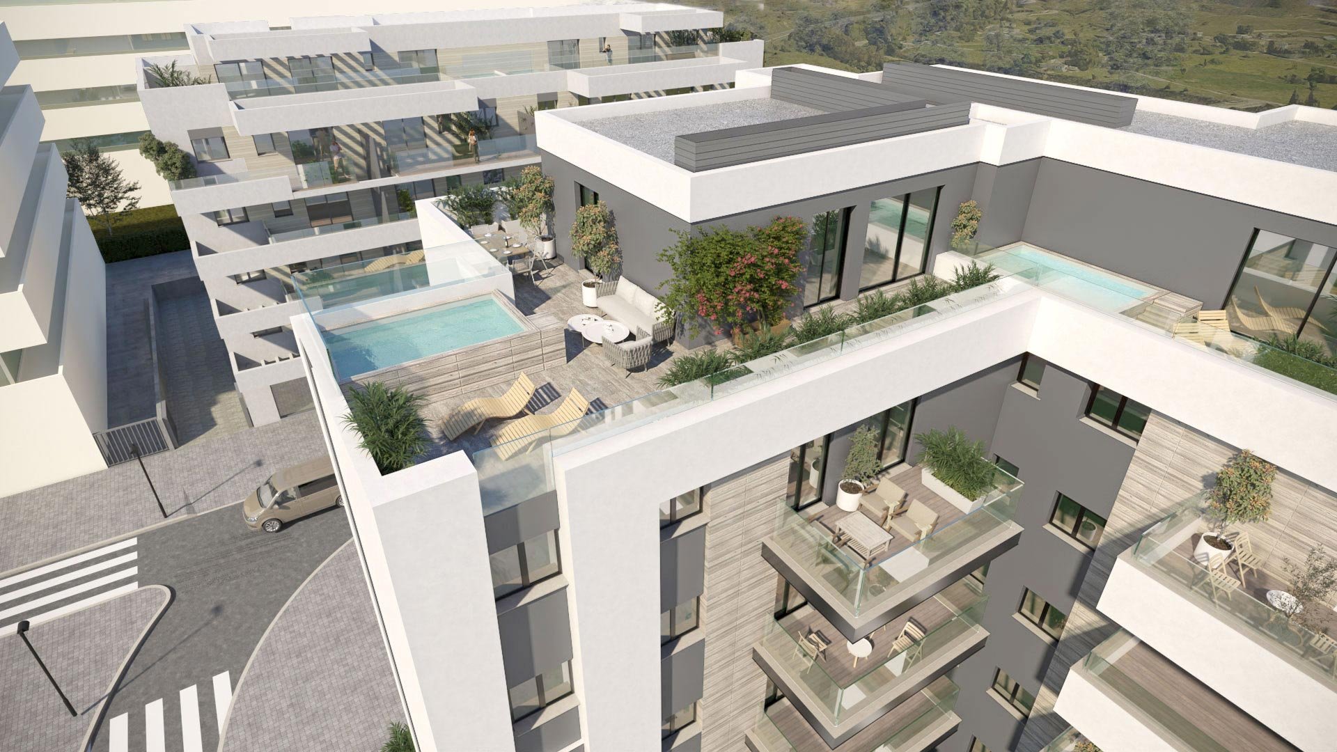 Appartamento a Mijas, Malaga, Spagna 3 camere da letto, 79 mq. N° 179759