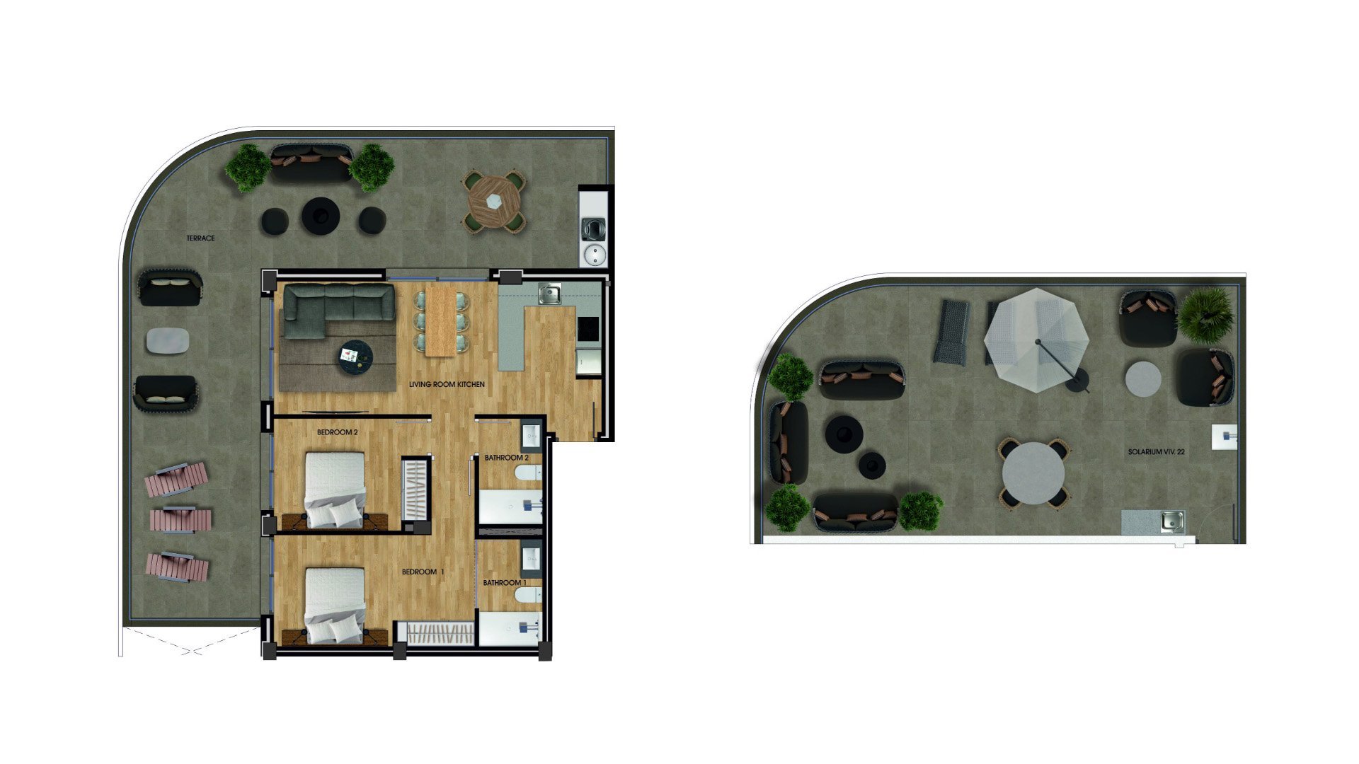 Apartment in Claudia II, Los Arenales Del Sol, Alicante, Spain 2 bedrooms, 117.8 sq.m. No. 69163