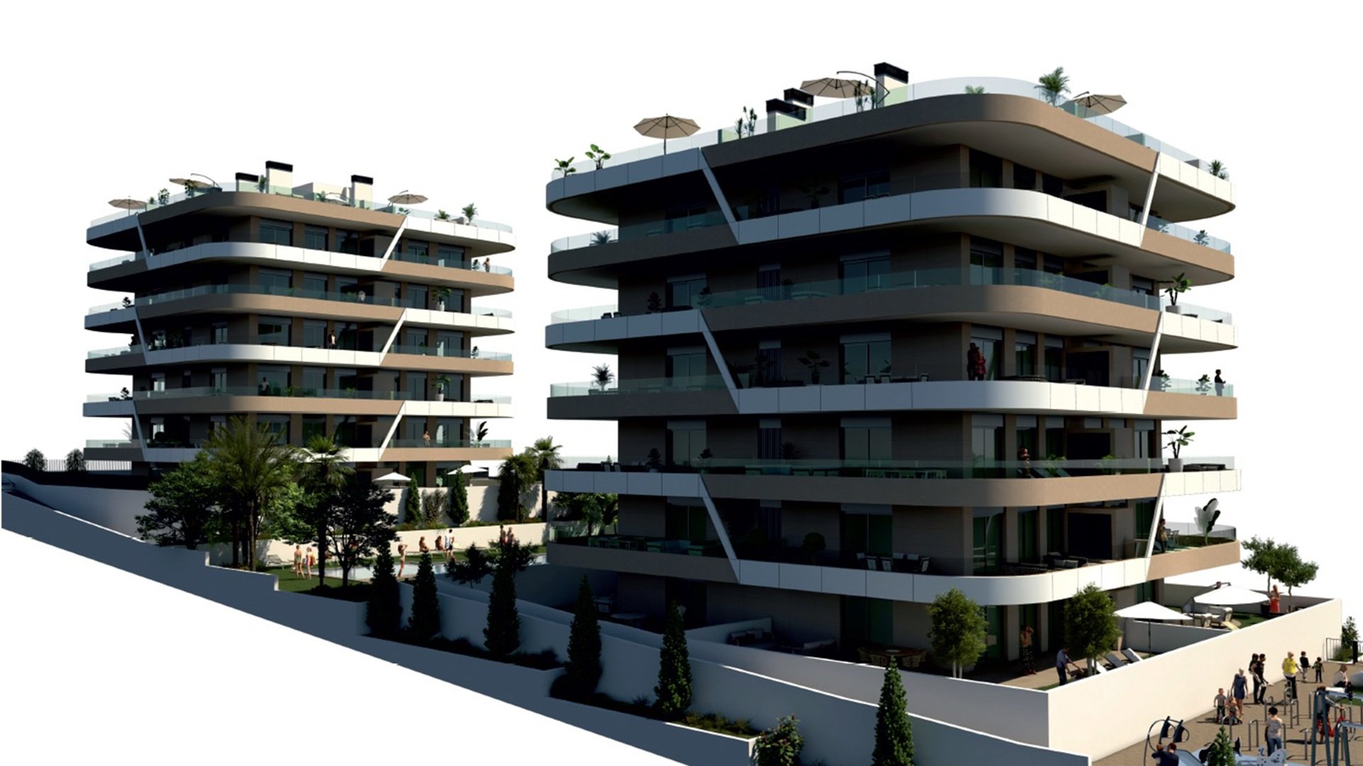 Huoneisto Claudia II, Los Arenales Del Sol, Alicante, Espanja 2 makuuhuonetta, 123.5 m2 No. 69159