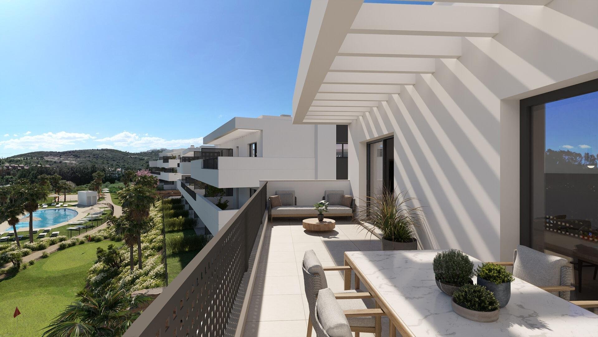 Lägenhet i Estepona, Malaga, Spanien 2 sovrum, 74 kvm. Nr. 169592