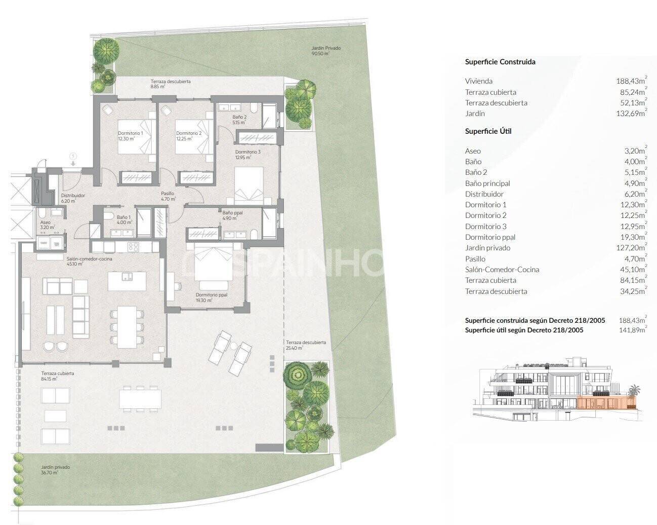 Wohnung in Marbella, Malaga, Spanien 3 Schlafzimmer, 164 m2 Nr. 192375
