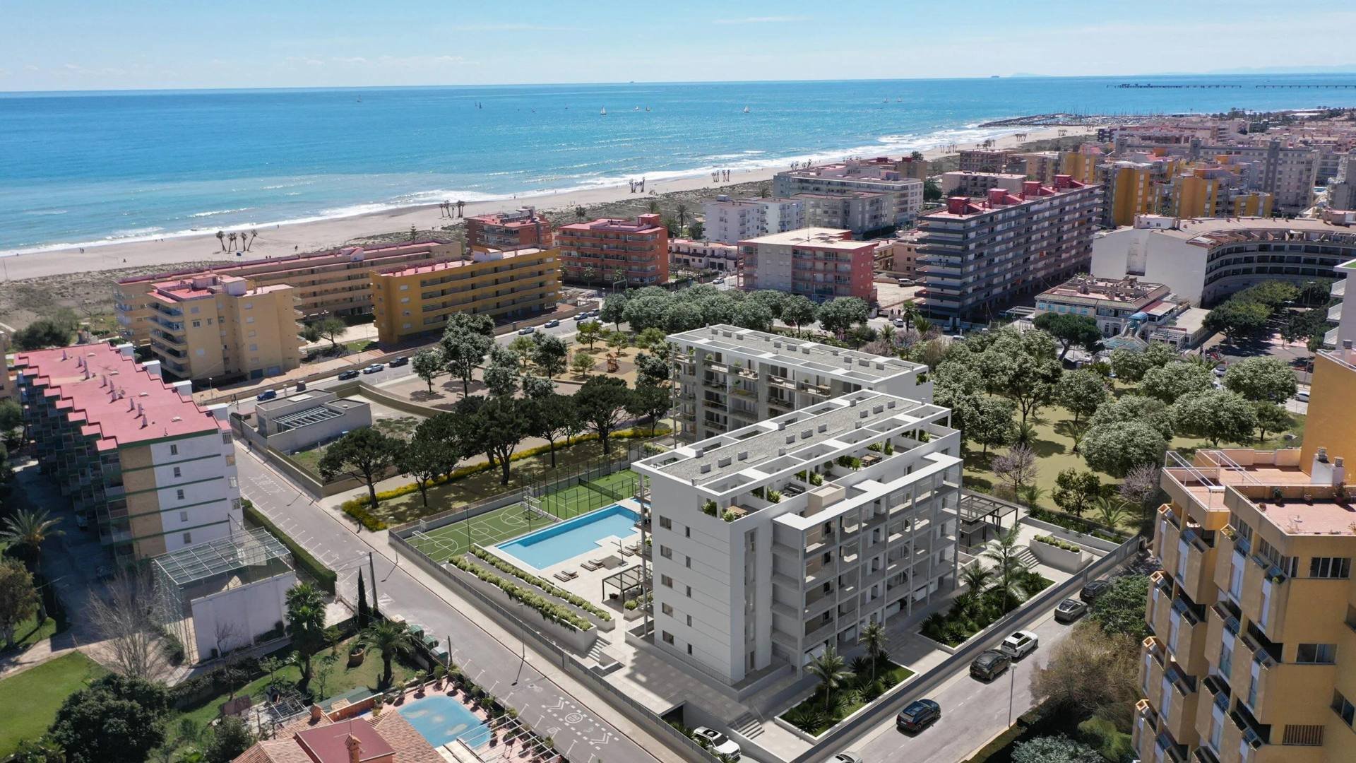 Bliźniak w Aldabra Residencial, Canet d'En Berenguer, Valencia, Hiszpania 3 sypialnie, 84.51 mkw. nr 76295
