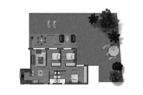 Планировка Дома «3BR-18» 3 спальни в ЖК Velapi Golf