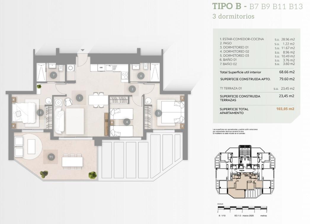 Apartment à Calpe, Alicante, Espagne 3 chambres, 80 m2 No. 140447