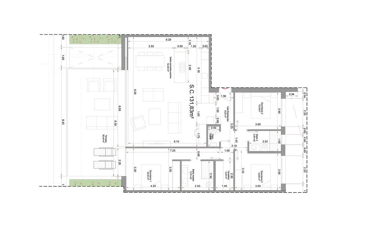Huoneisto San Miguel de Salinas, Alicante, Espanja 4 makuuhuonetta, 173 m2 No. 101640