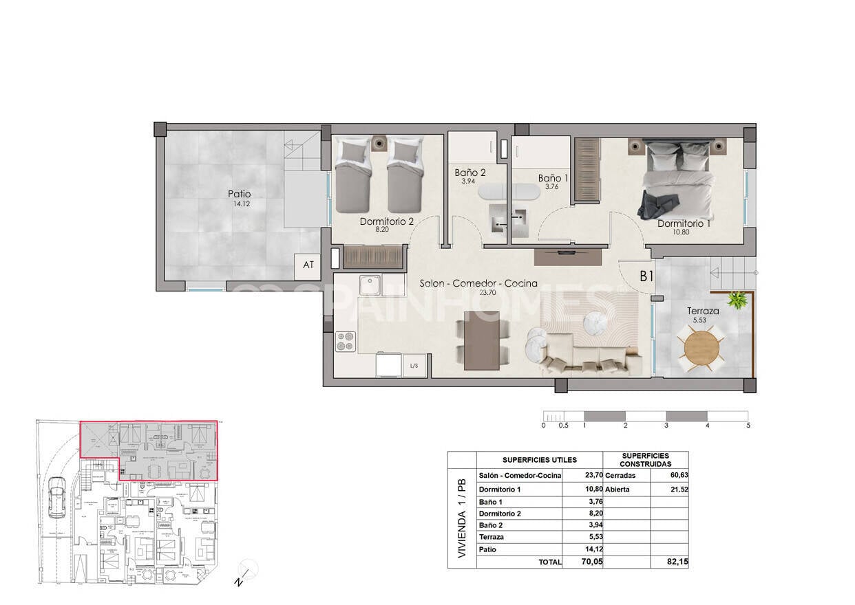 Apartment in Santa Pola, Alicante, Spain 2 bedrooms, 82 sq.m. No. 181996