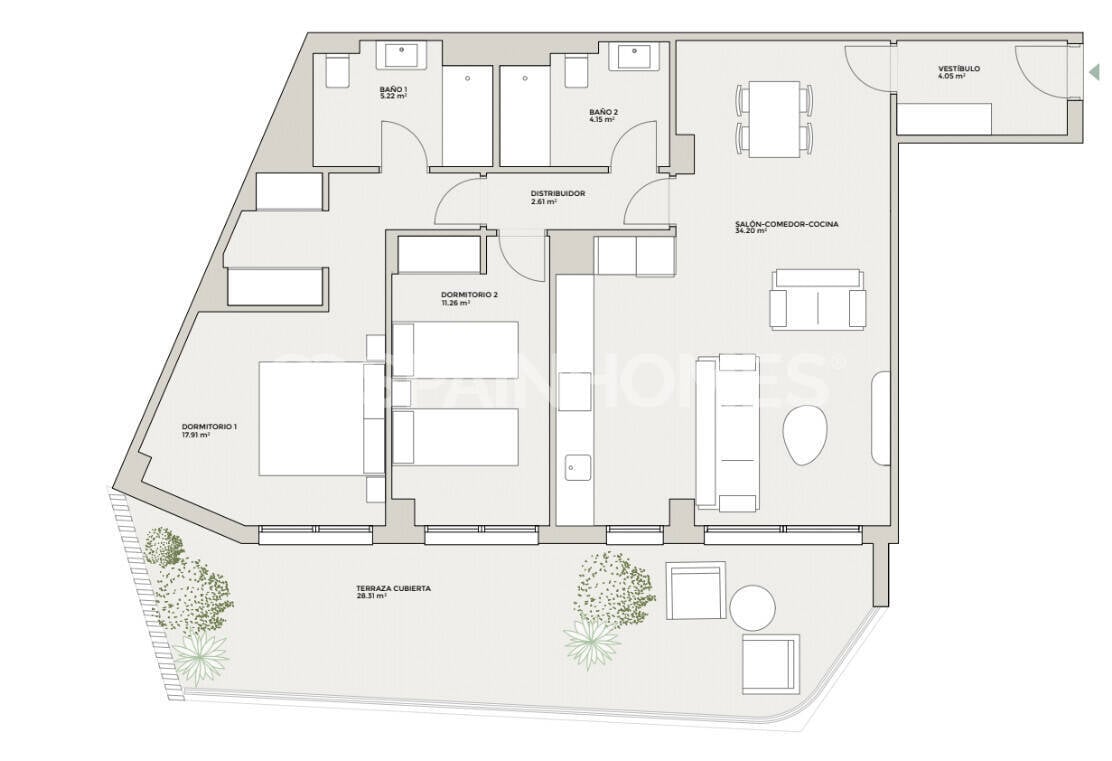 Dzīvoklis Torremolinos, Malaga, Spānijā 1 istaba, 48 m2 Nr. 177910