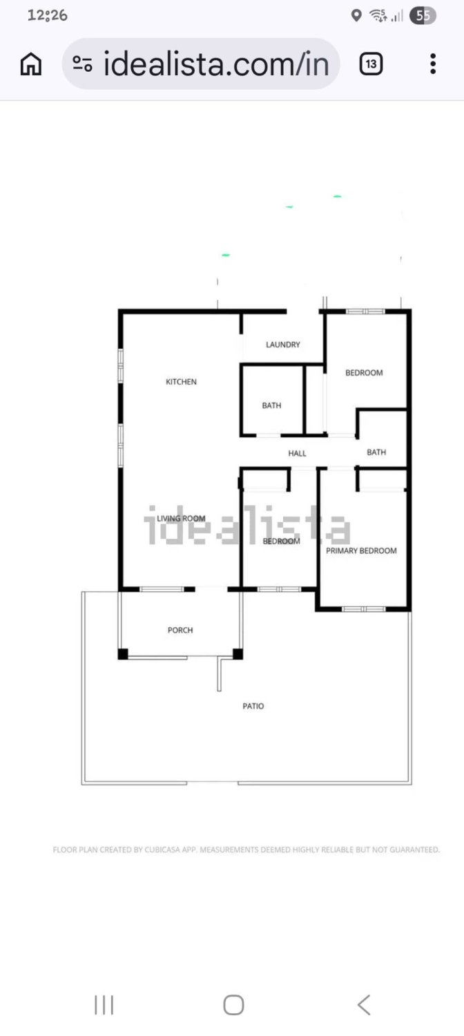 Bungalow i La Florida, Alicante, Spanien 3 sovrum, 80 kvm. Nr. 194234