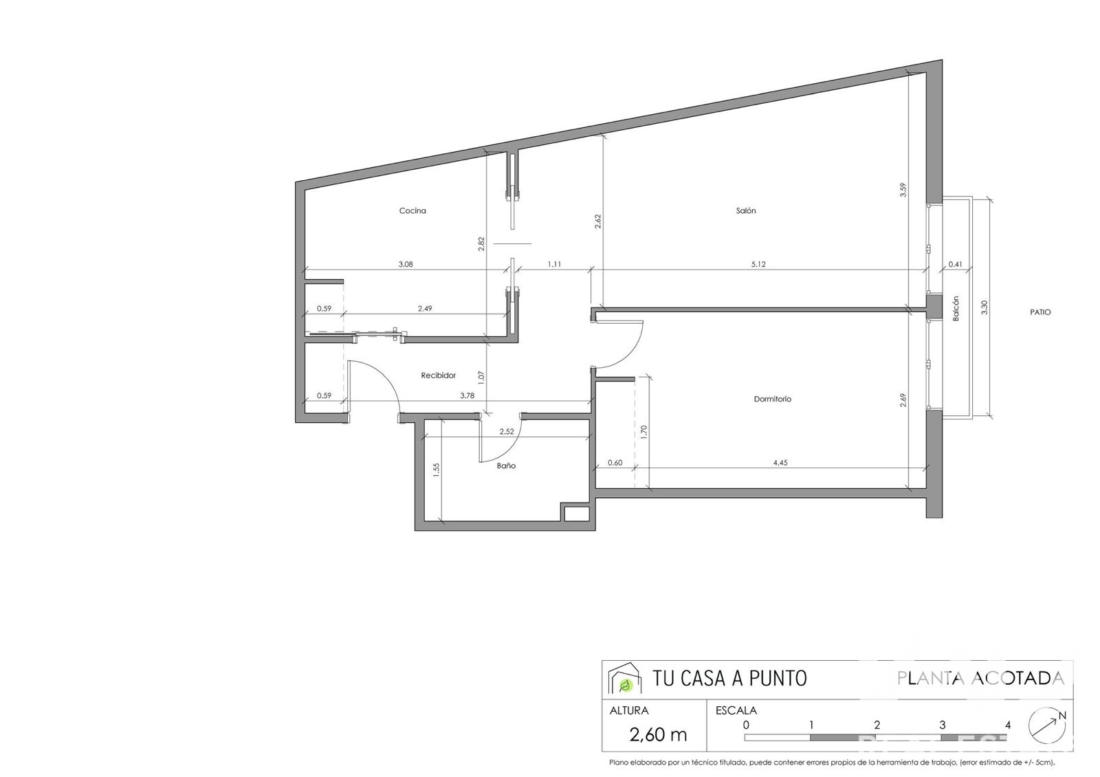 Huoneisto Madrid, Espanja 1 makuuhuone, 62 m2 No. 188254
