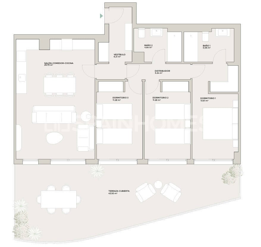 Dzīvoklis Torremolinos, Malaga, Spānijā 2 istabas, 62 m2 Nr. 177912