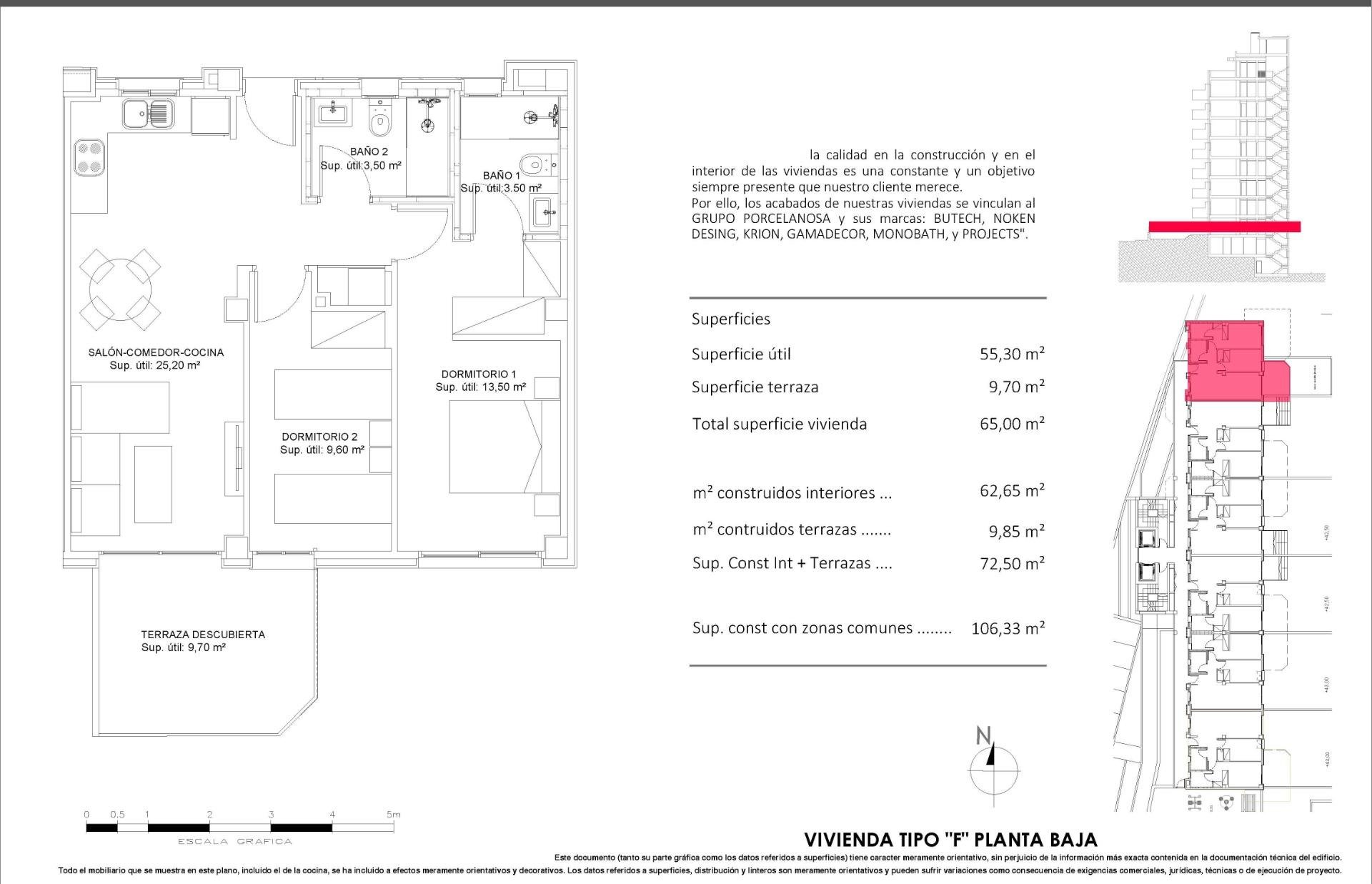 Apartament w Villajoyosa, Alicante, Hiszpania 2 sypialnie, 62 mkw. nr 180660