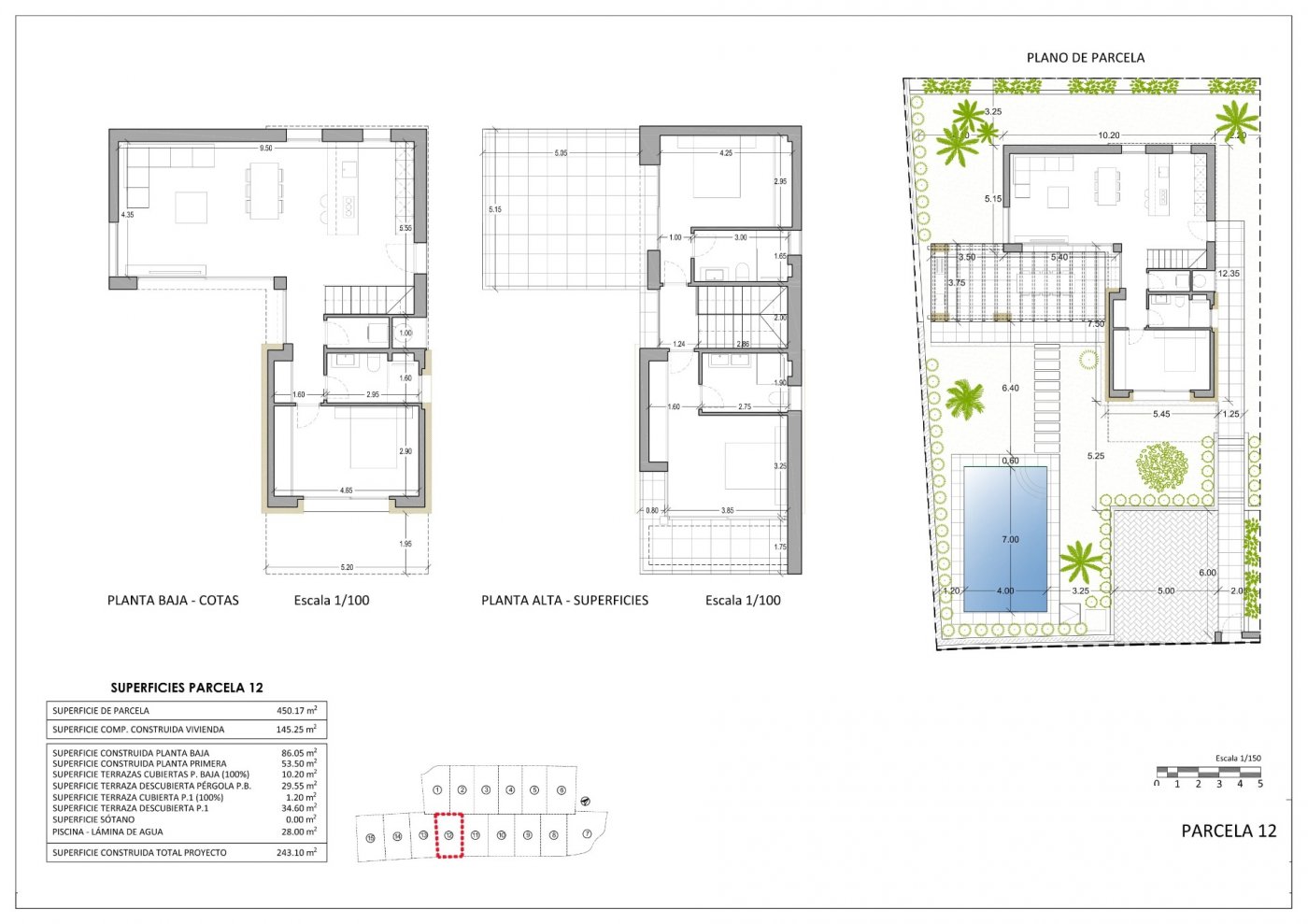 Villa en Finestrat, Alicante, España 3 dormitorios, 145 m2 No. 165110