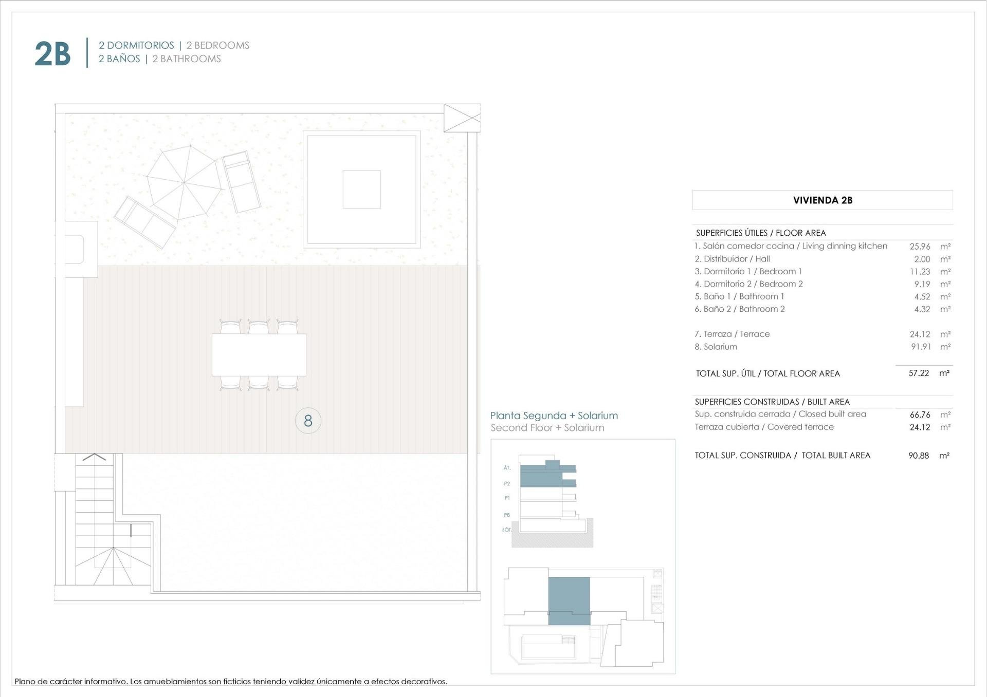 Appartamento a Benijofar, Alicante, Spagna 2 camere da letto, 66 mq. N° 151635