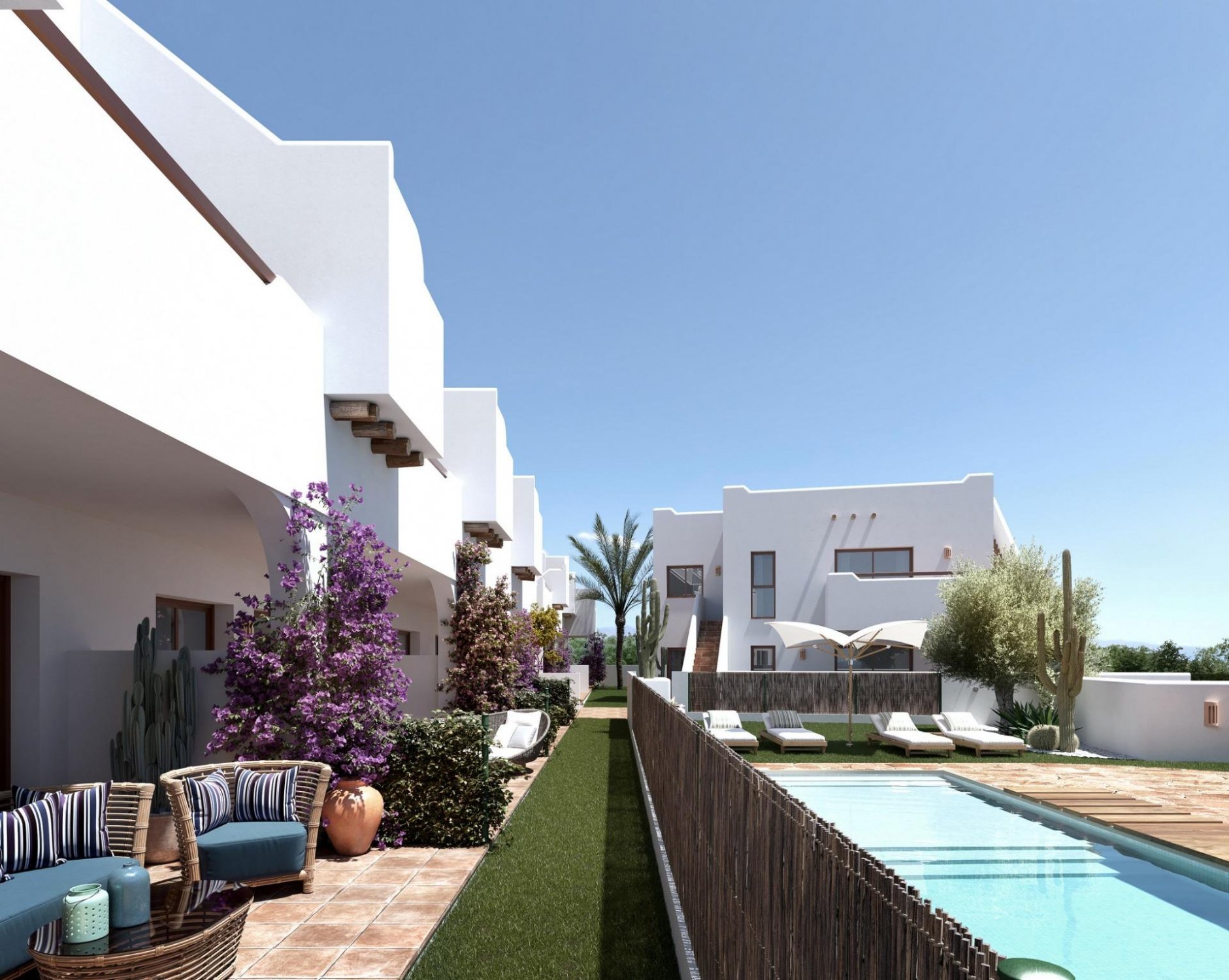 Bungalow en Pilar de la Horadada, Alicante, España 2 dormitorios, 88 m2 No. 111134