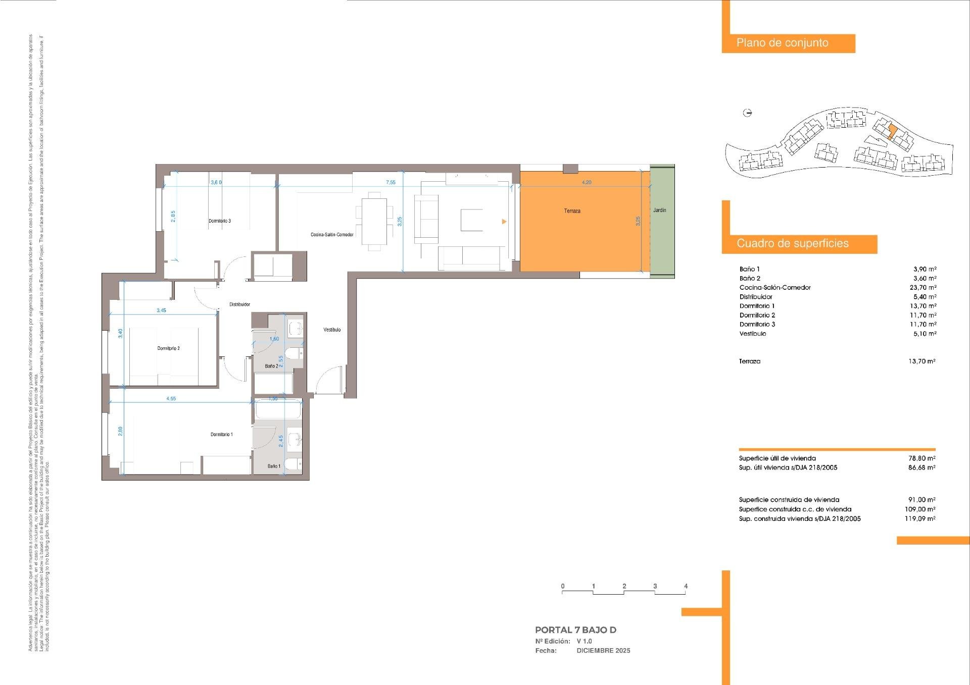 Apartment in Velez-Malaga, Malaga, Spain 3 bedrooms, 109 sq.m. No. 169777