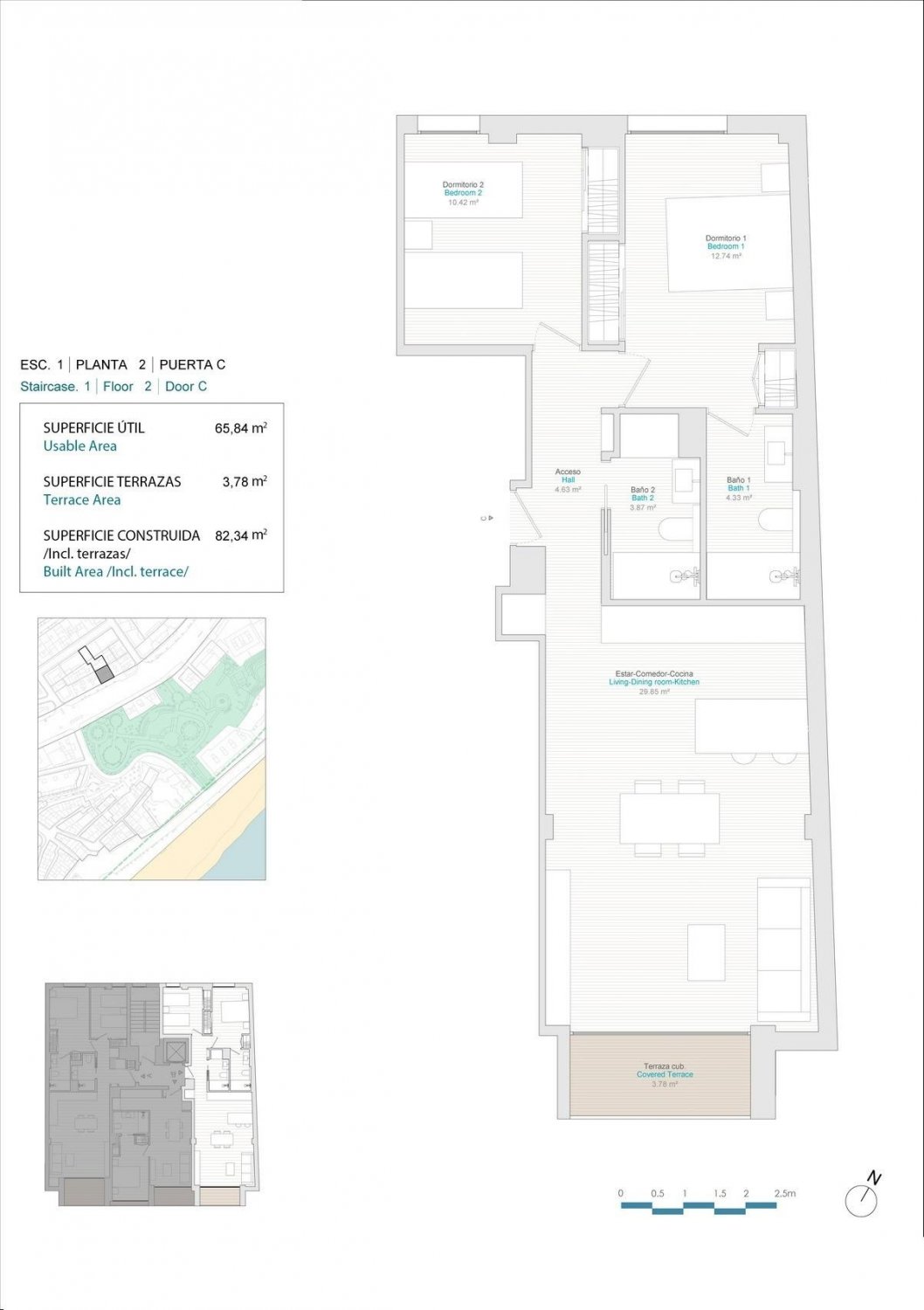 Wohnung in Villajoyosa, Alicante, Spanien 2 Schlafzimmer, 65 m2 Nr. 103302