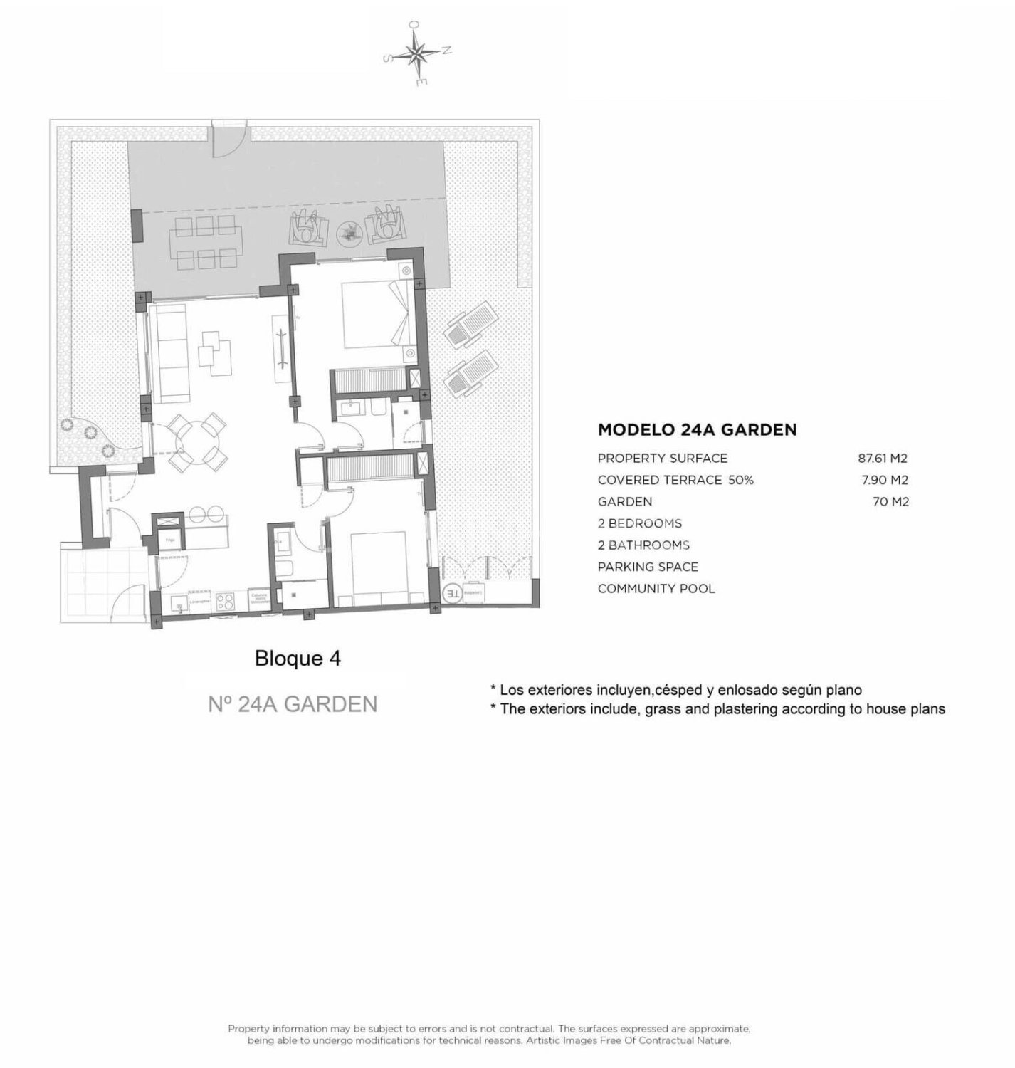 Attico a Los Alcazares, Murcia, Spagna 2 camere da letto, 93 mq. N° 139760