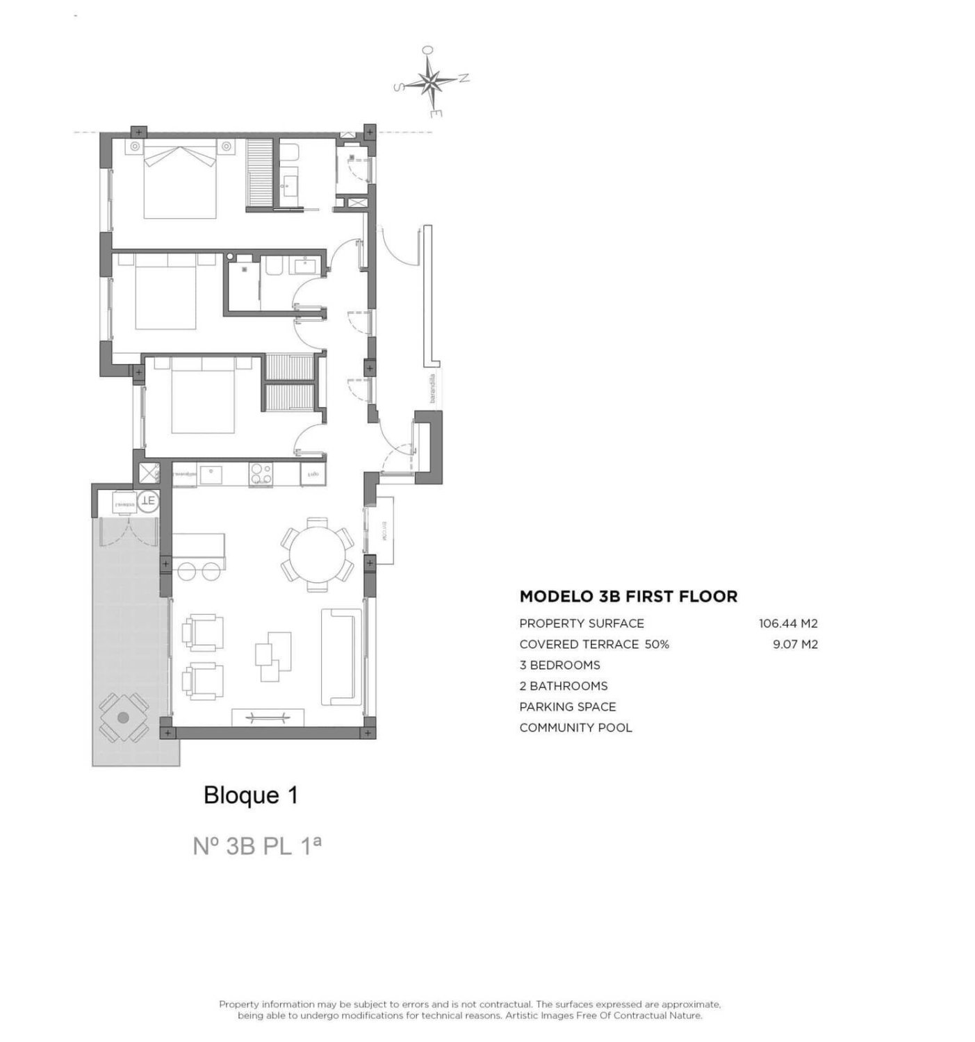 Dzīvoklis Los Alcazares, Murcia, Spānijā 2 istabas, 95 m2 Nr. 139759
