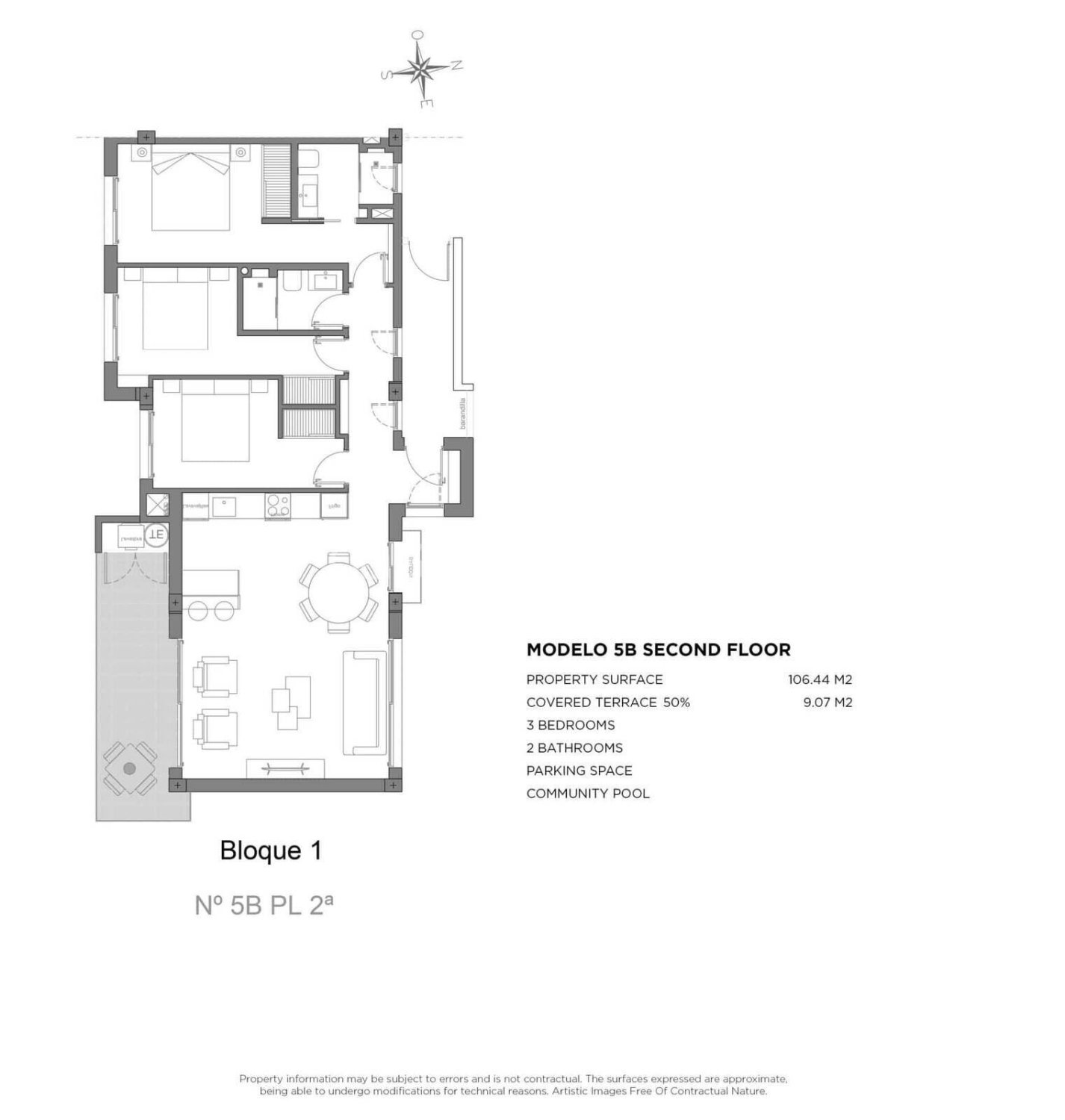 Dzīvoklis Los Alcazares, Murcia, Spānijā 2 istabas, 95 m2 Nr. 139759