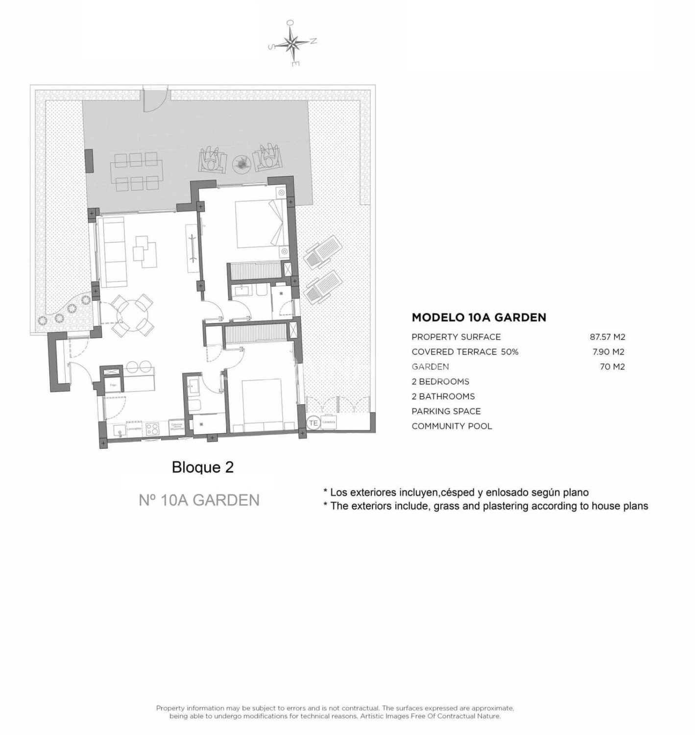 Dzīvoklis Los Alcazares, Murcia, Spānijā 2 istabas, 95 m2 Nr. 139759