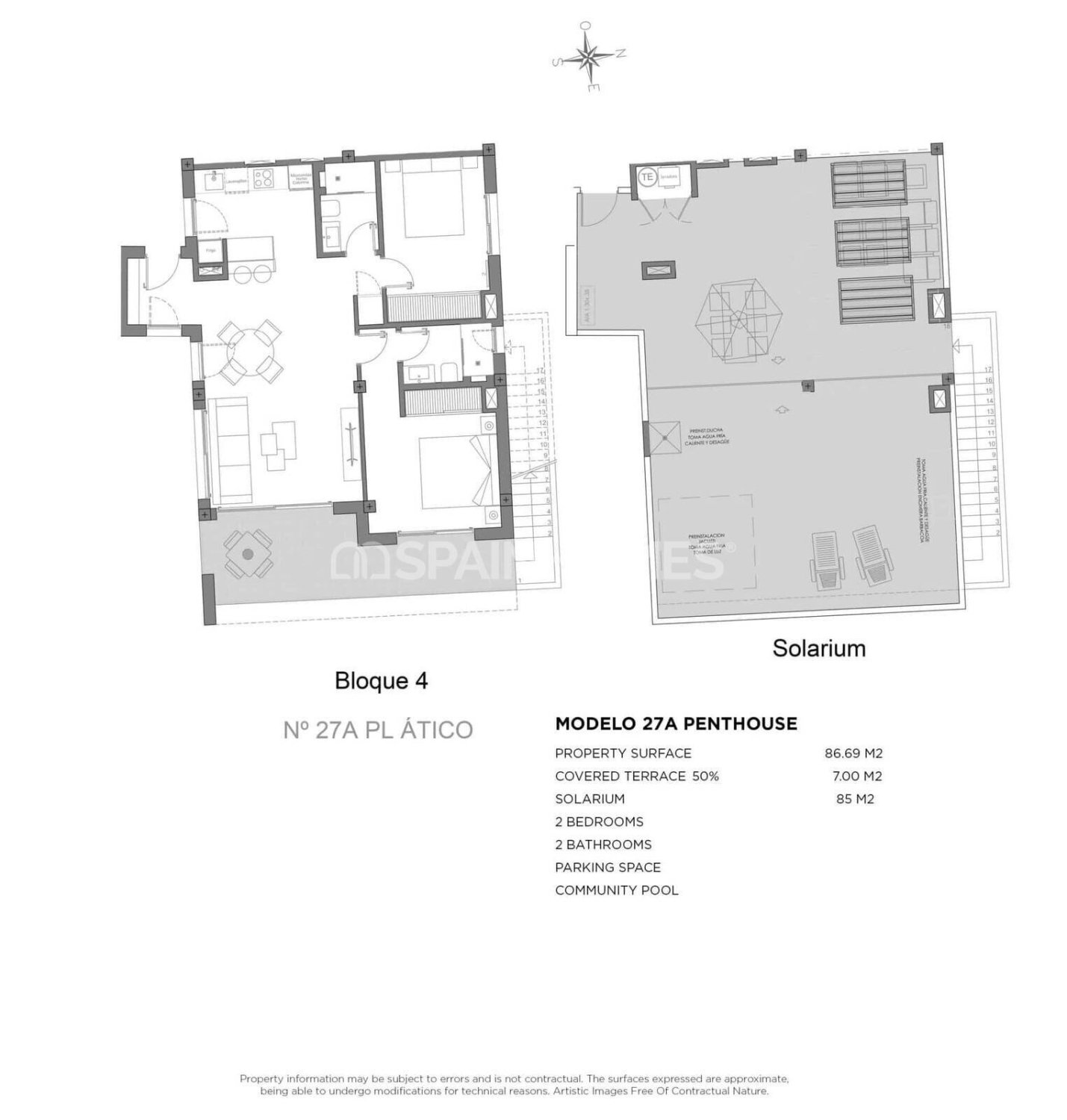 Appartamento a Los Alcazares, Murcia, Spagna 3 camere da letto, 115 mq. N° 139761