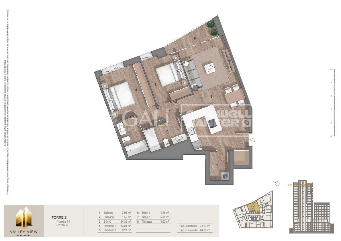 Dzīvoklis Principado De Andorra (Ninguna Poblacion Tiene C.P.), Lleida, Spānijā 2 istabas, 87 m2 Nr. 178929