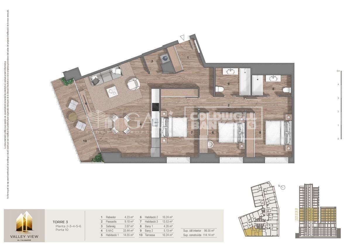 Wohnung in Principado De Andorra (Ninguna Poblacion Tiene C.P.), Lleida, Spanien 3 Schlafzimmer, 124 m2 Nr. 178934