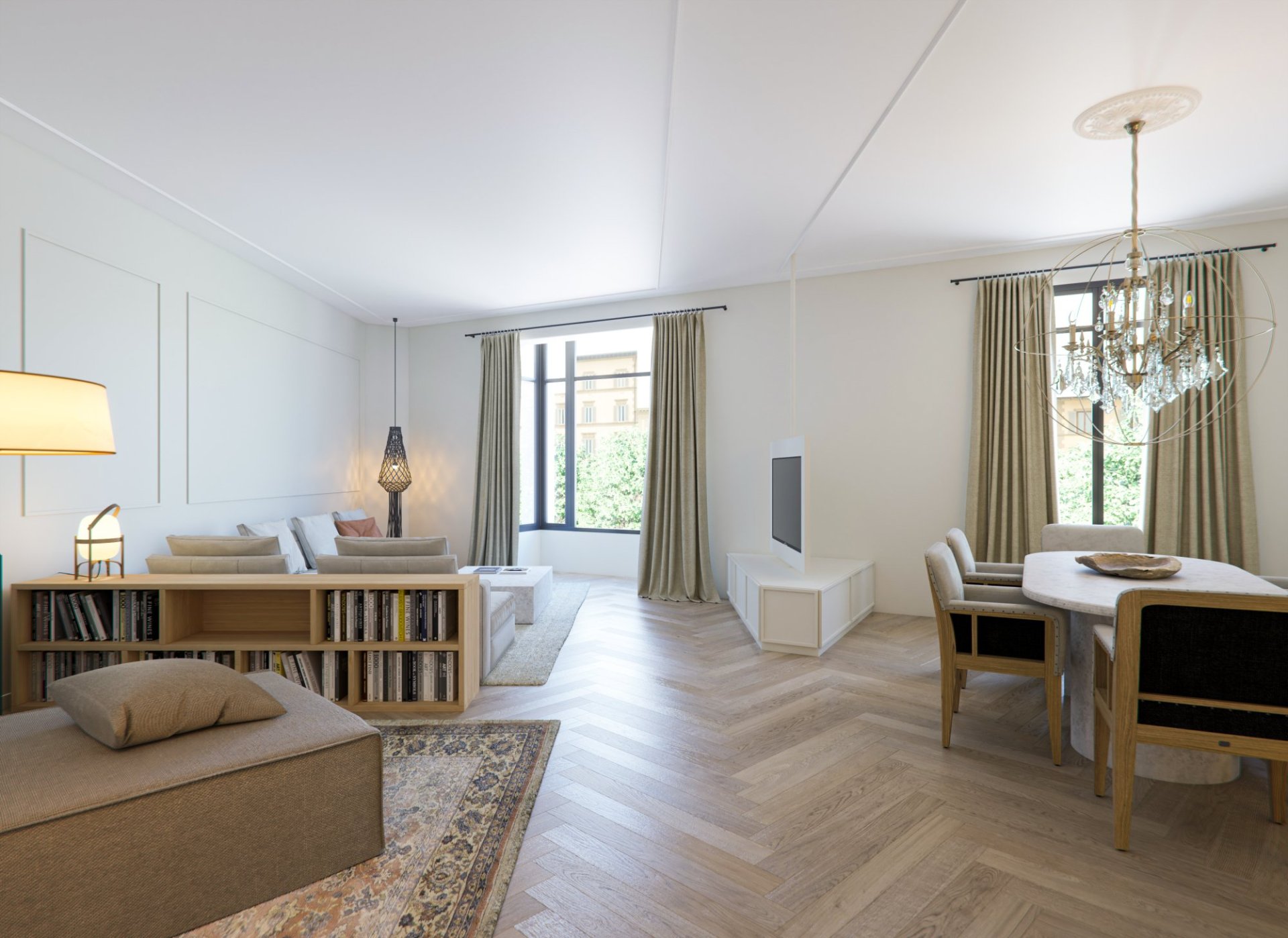 Apartamento en L'Eixample, Barcelona, España 3 dormitorios, 160 m2 No. 133137